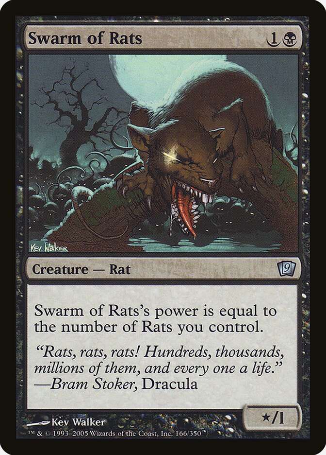Magic the Gathering Card - Swarm of Rats - MTG Circle