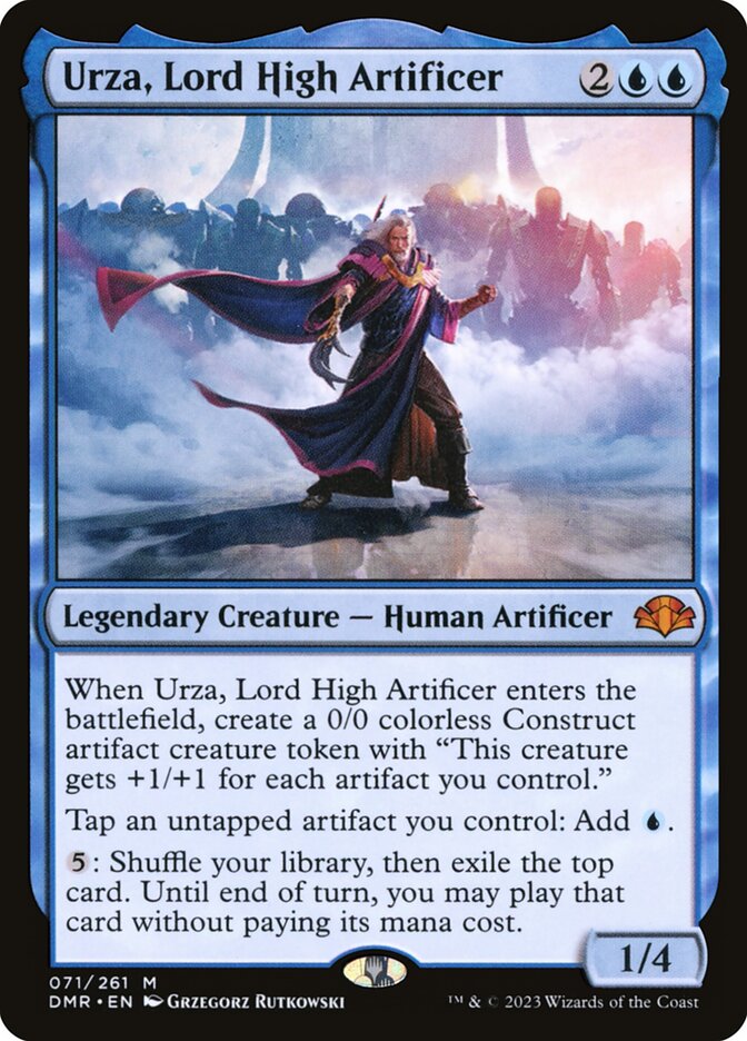 Magic the Gathering Card - Urza, Lord High Artificer - MTG Circle