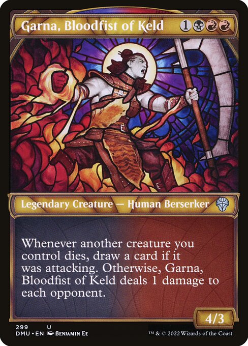 Magic the Gathering Card - Garna, Bloodfist of Keld - MTG Circle