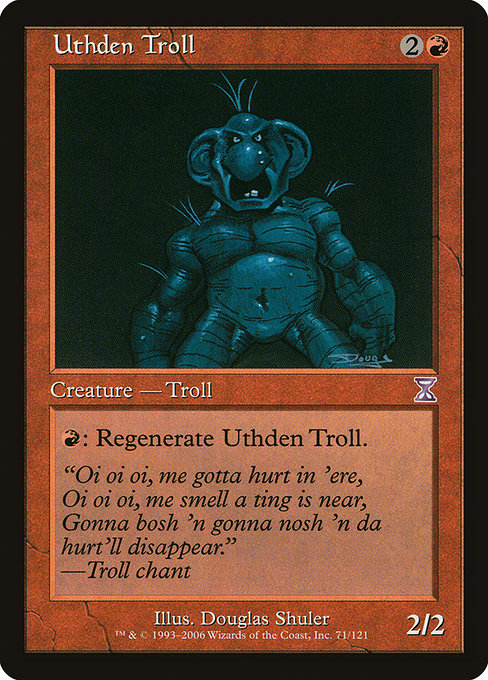 Magic the Gathering Card - Uthden Troll - MTG Circle