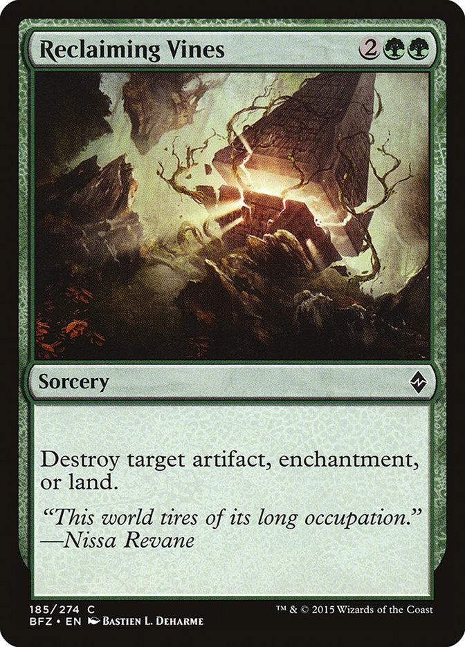 Magic the Gathering Card - Reclaiming Vines - MTG Circle