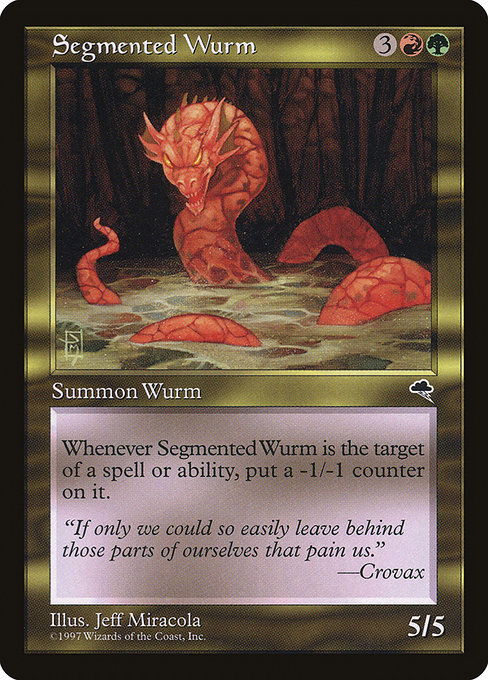 Magic the Gathering Card - Segmented Wurm - MTG Circle