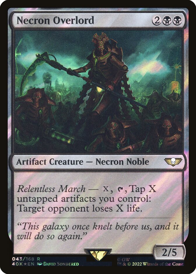Magic the Gathering Card - Necron Overlord - MTG Circle