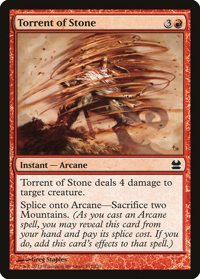 Magic the Gathering Card - Torrent of Stone - MTG Circle