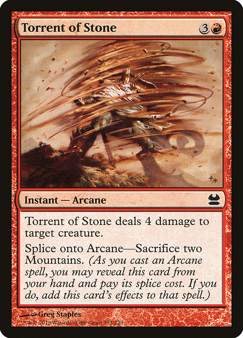 Magic the Gathering Card - Torrent of Stone - MTG Circle