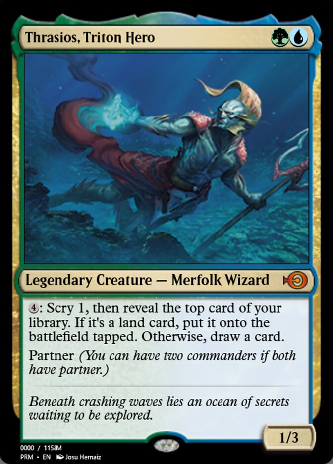 Magic the Gathering Card - Thrasios, Triton Hero - MTG Circle