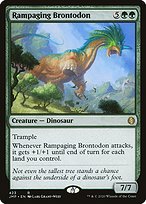 Magic the Gathering Card - Rampaging Brontodon - MTG Circle