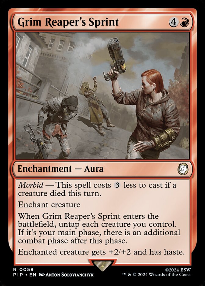 Magic the Gathering Card - Grim Reaper's Sprint - MTG Circle