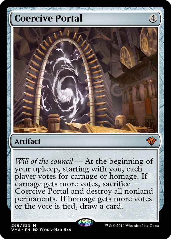 Magic the Gathering Card - Coercive Portal - MTG Circle