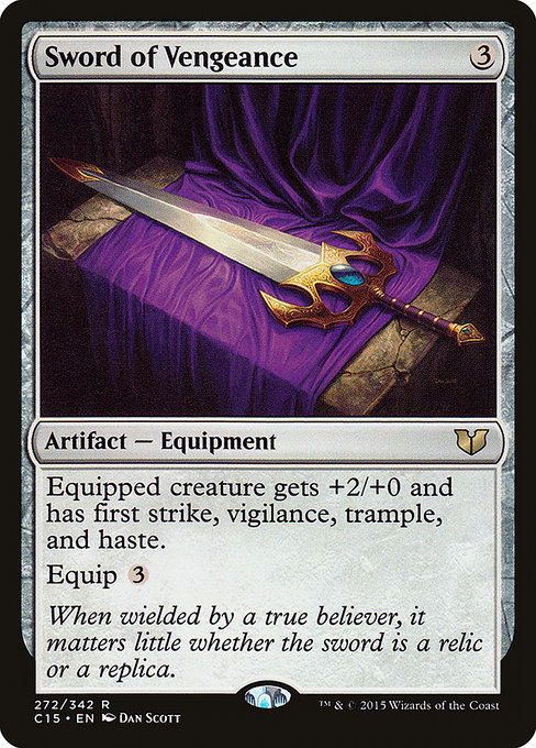 Magic the Gathering Card - Sword of Vengeance - MTG Circle