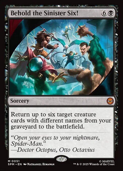 Magic the Gathering Card - Behold the Sinister Six! - MTG Circle