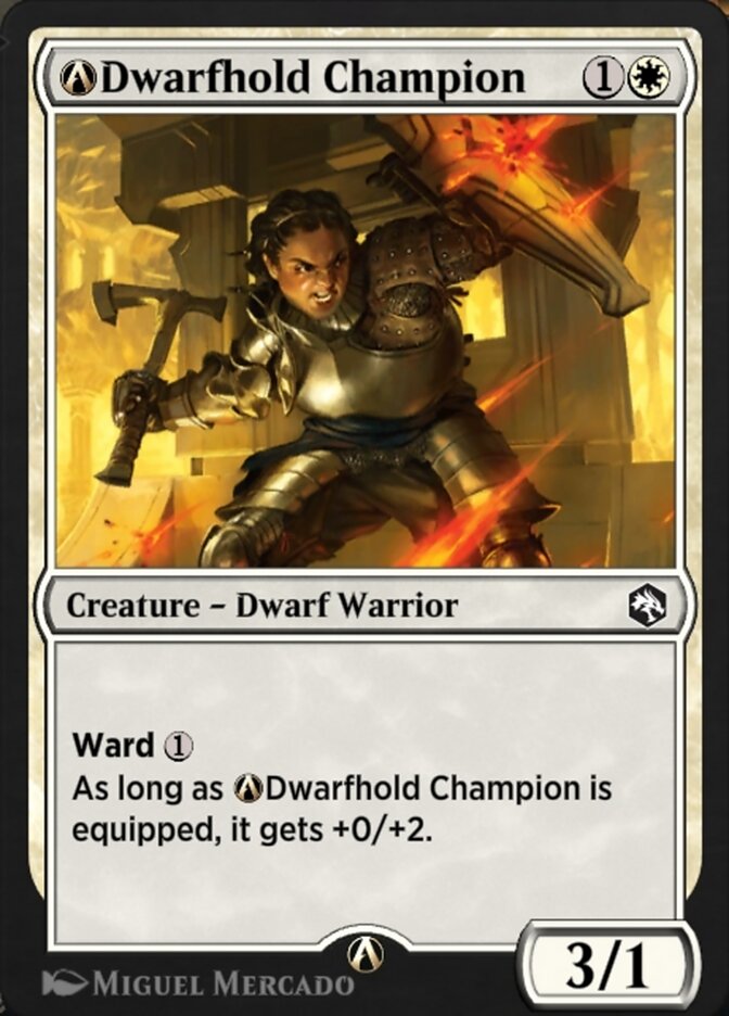 Magic the Gathering Card - A-Dwarfhold Champion - MTG Circle