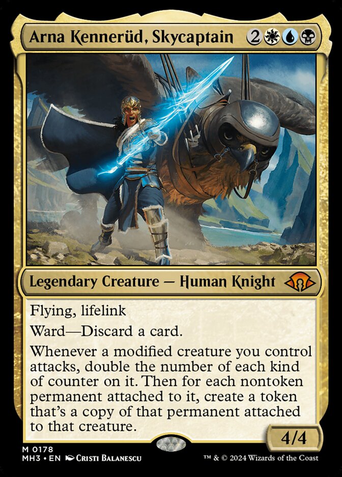 Magic the Gathering Card - Arna Kennerüd, Skycaptain - MTG Circle