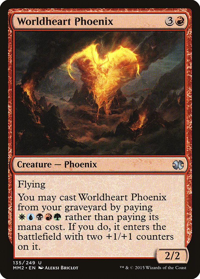 Magic the Gathering Card - Worldheart Phoenix - MTG Circle