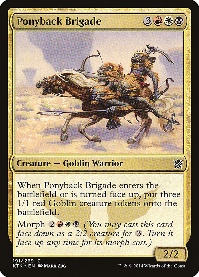 Magic the Gathering Card - Ponyback Brigade - MTG Circle