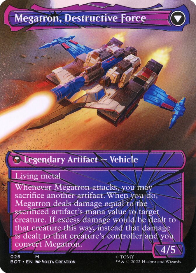 Magic the Gathering Card - Megatron, Destructive Force - MTG Circle