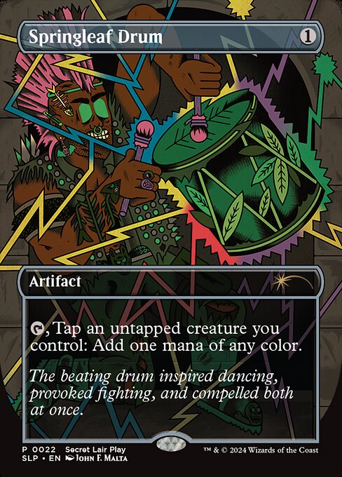 Magic the Gathering Card - Springleaf Drum - MTG Circle