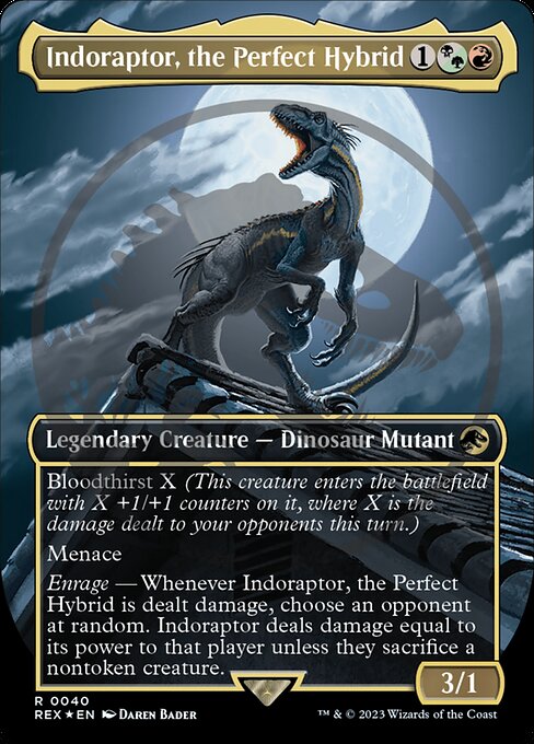 Magic the Gathering Card - Indoraptor, the Perfect Hybrid - MTG Circle