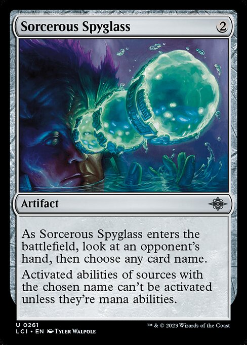 Magic the Gathering Card - Sorcerous Spyglass - MTG Circle