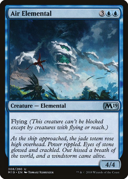Magic the Gathering Card - Air Elemental - MTG Circle