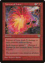Magic the Gathering Card - Torrent of Lava - MTG Circle