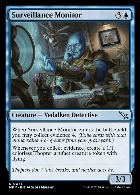 Magic the Gathering Card - Surveillance Monitor - MTG Circle