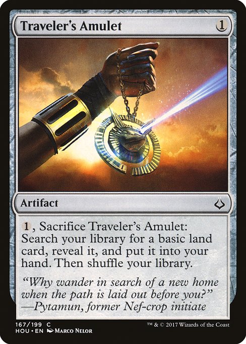 Magic the Gathering Card - Traveler's Amulet - MTG Circle