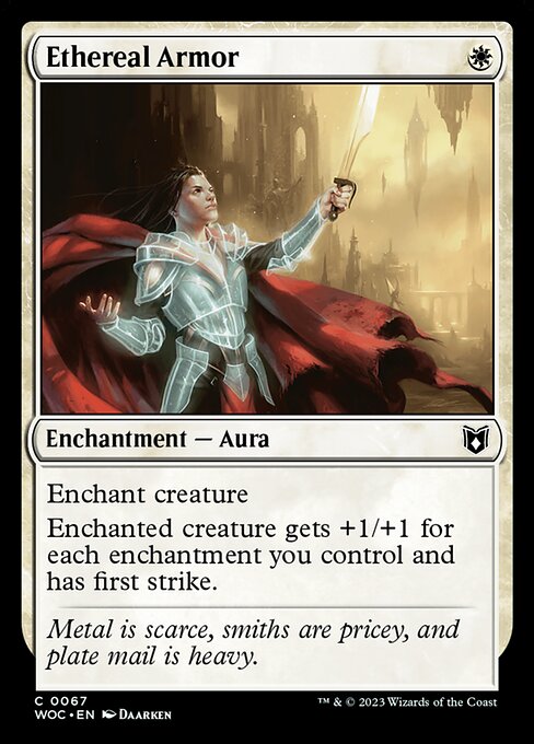 Magic the Gathering Card - Ethereal Armor - MTG Circle