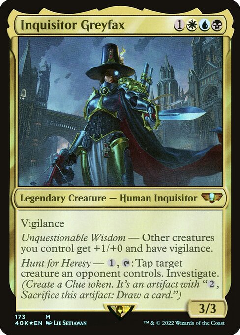 Magic the Gathering Card - Inquisitor Greyfax - MTG Circle