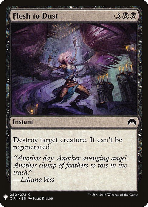 Magic the Gathering Card - Flesh to Dust - MTG Circle
