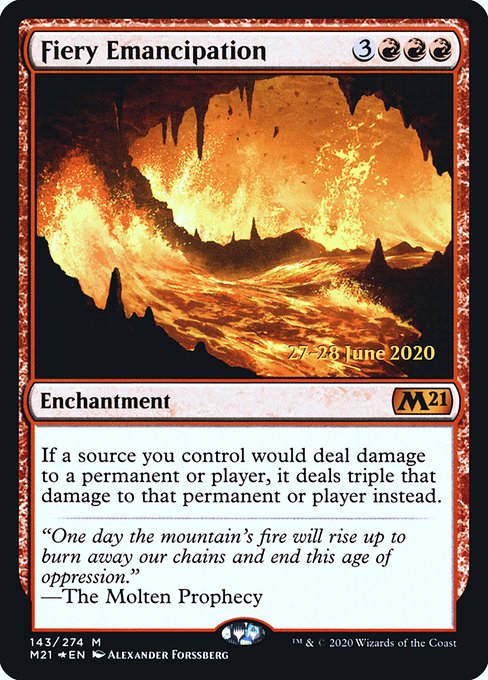 Magic the Gathering Card - Fiery Emancipation - MTG Circle