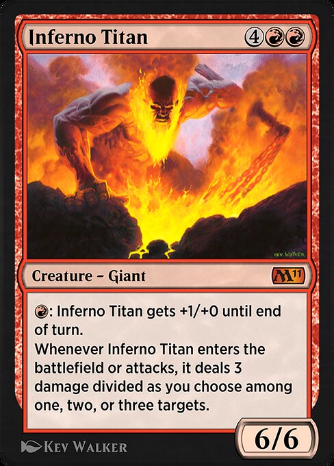 Magic the Gathering Card - Inferno Titan - MTG Circle