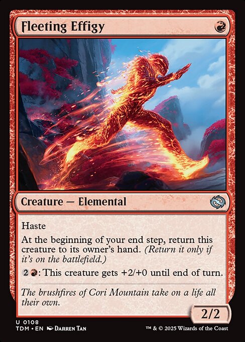 Magic the Gathering Card - Fleeting Effigy - MTG Circle