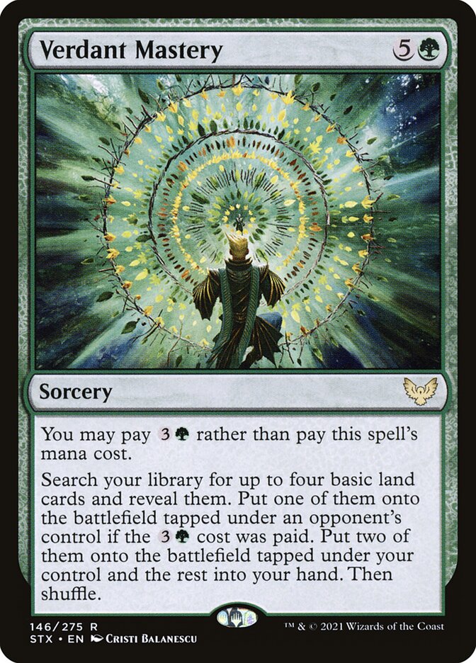 Magic the Gathering Card - Verdant Mastery - MTG Circle