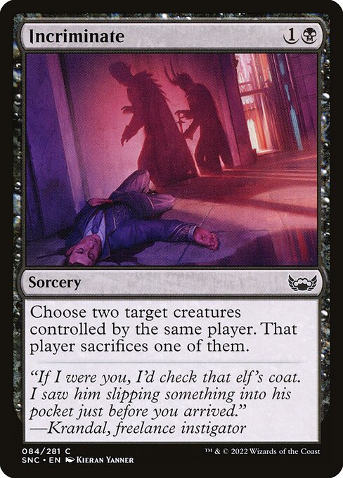 Magic the Gathering Card - Incriminate - MTG Circle