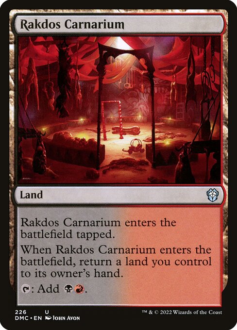 Magic the Gathering Card - Rakdos Carnarium - MTG Circle