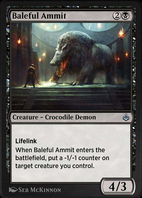 Magic the Gathering Card - Baleful Ammit - MTG Circle