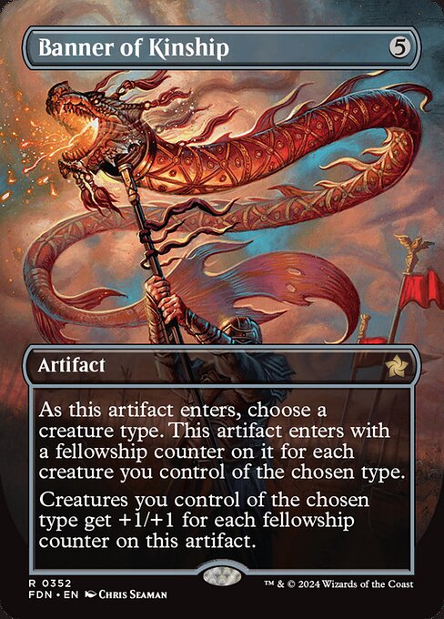 Magic the Gathering Card - Banner of Kinship - MTG Circle