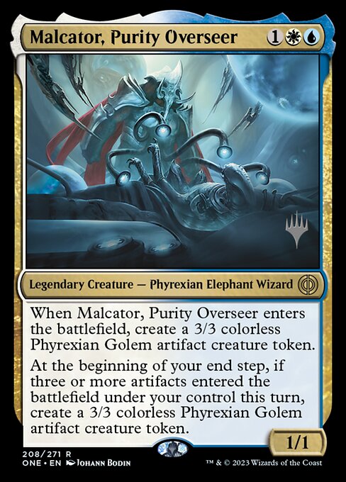 Magic the Gathering Card - Malcator, Purity Overseer - MTG Circle
