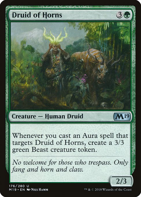 Magic the Gathering Card - Druid of Horns - MTG Circle