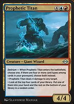 Magic the Gathering Card - Prophetic Titan - MTG Circle