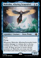 Magic the Gathering Card - Malcolm, Alluring Scoundrel - MTG Circle