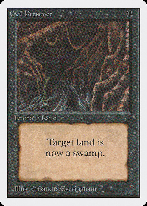 Magic the Gathering Card - Evil Presence - MTG Circle