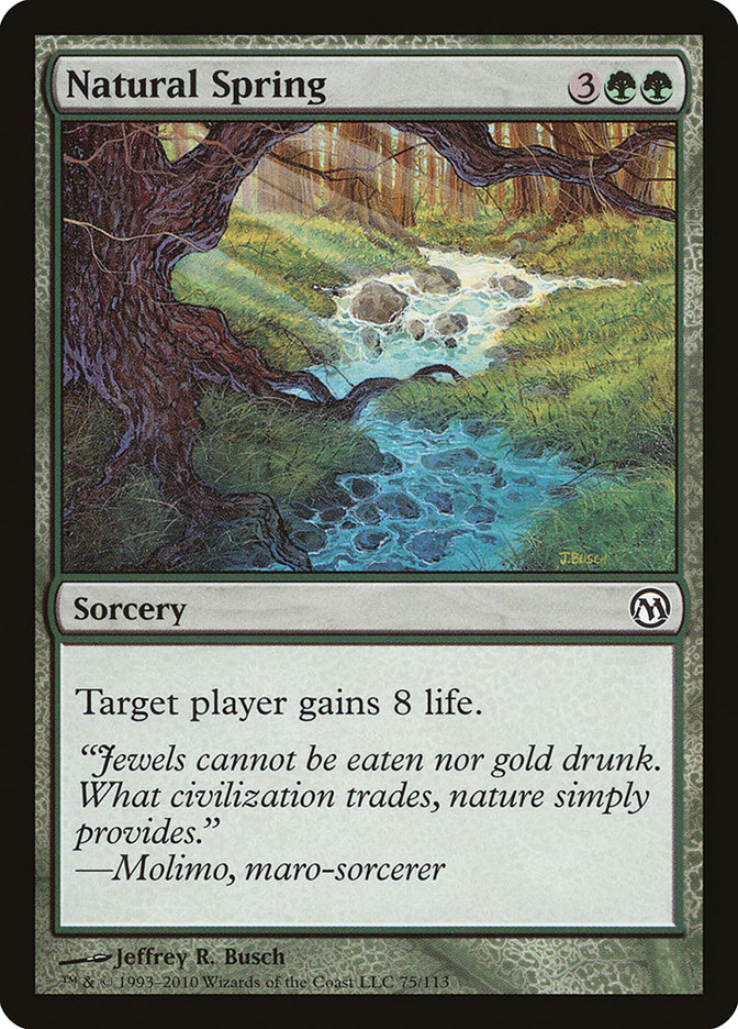 Magic the Gathering Card - Natural Spring - MTG Circle