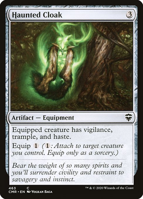 Magic the Gathering Card - Haunted Cloak - MTG Circle