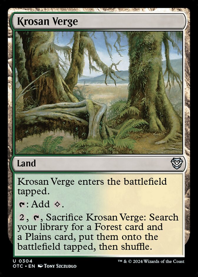 Magic the Gathering Card - Krosan Verge - MTG Circle