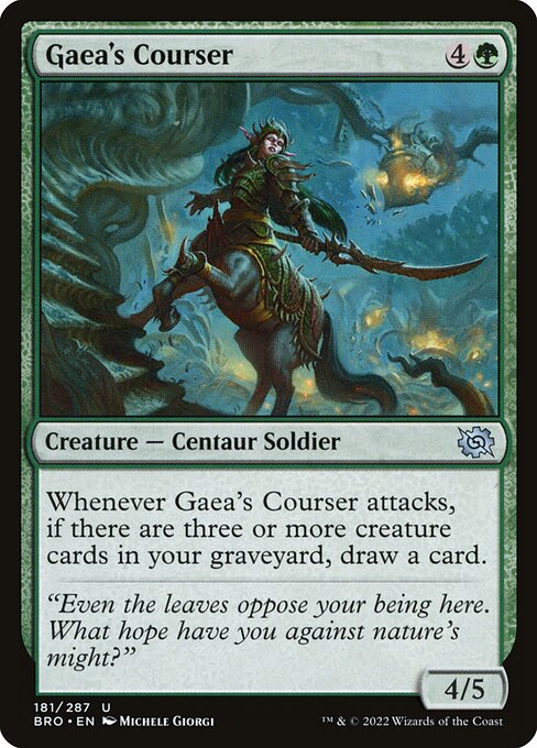 Magic the Gathering Card - Gaea's Courser - MTG Circle