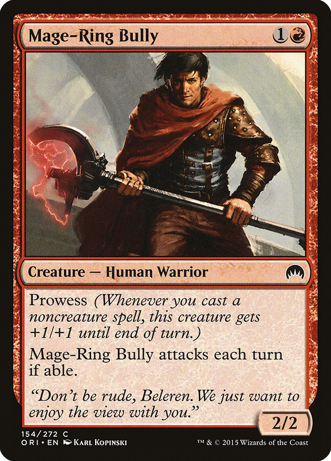 Magic the Gathering Card - Mage-Ring Bully - MTG Circle