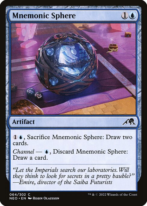 Magic the Gathering Card - Mnemonic Sphere - MTG Circle