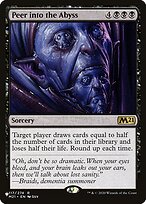 Magic the Gathering Card - Peer into the Abyss - MTG Circle